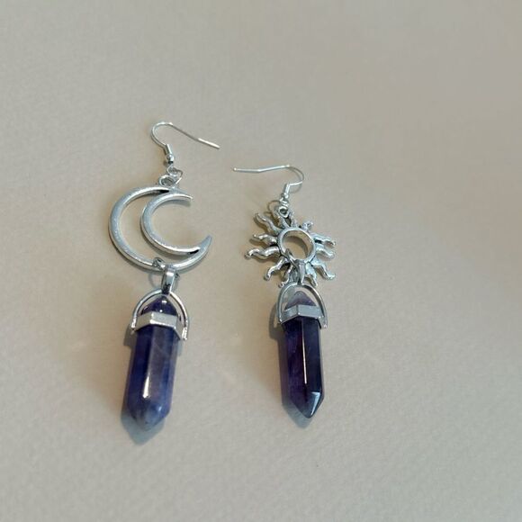 Crystal drop earrings M851 - Picture 5 of 6